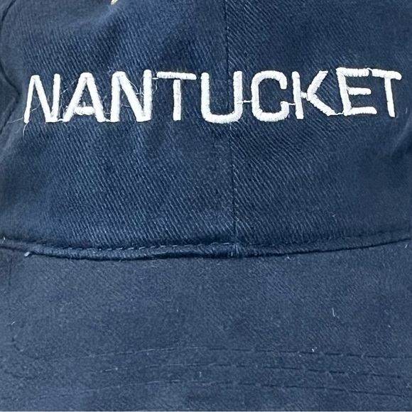 Navy Blue Nantucket ACK Adjustable Cotton Ball Cap NWOT - Picture 14 of 15
